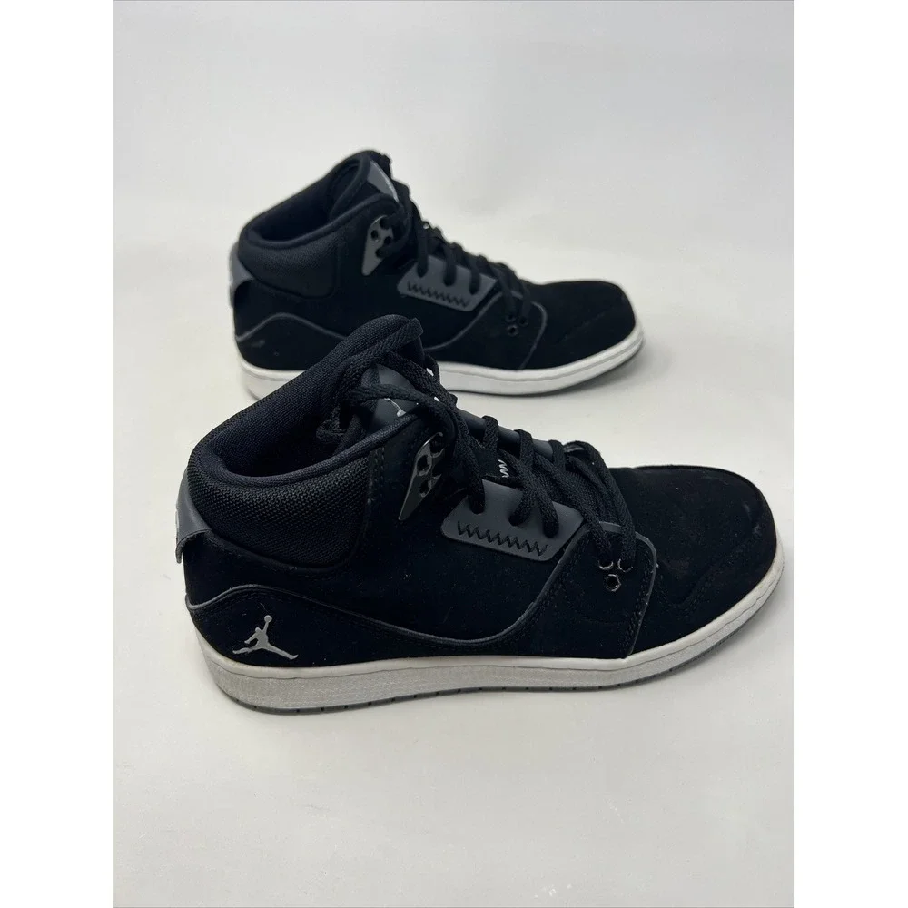 Nike Air Jordan 1 Flight 2 BG 631784-003 Sz 7Y Black White Sneakers
